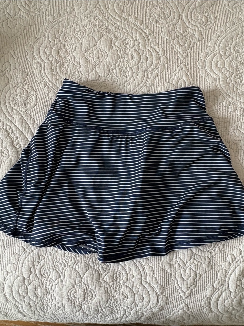 Kyodan Navy and White Striped Skort